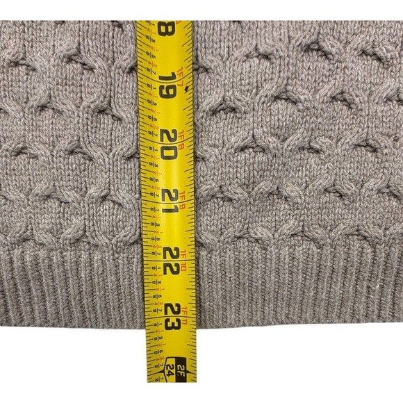 Old Navy Honeycomb Knit Raglan Textured Sweater Mushroom Neutral L - Picture 8 of 10